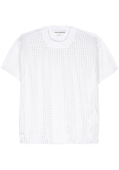 Top in maglia traforata in bianco - donna JUNYA WATANABE | JMN0092